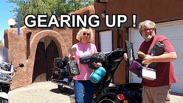 What to take on a long Motorcycle trip. Camping gear, chairs, tents 