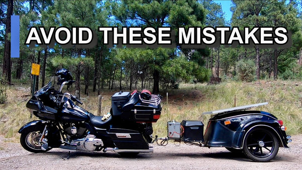 Motorcycle trailer mistakes, How to pull a motorcycle trailer, thing to avoid when pulling a trailer  