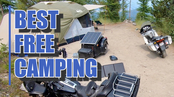 Moto Camping - This Camping Spot Couldn't Get ANY BETTER!