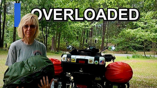 While camping we OVERPACKED and the bikes are OVERLOADED! – What to do?